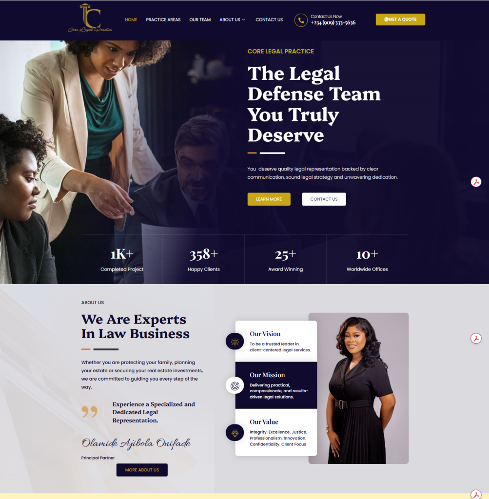 CORE LEGAL PRACTICE